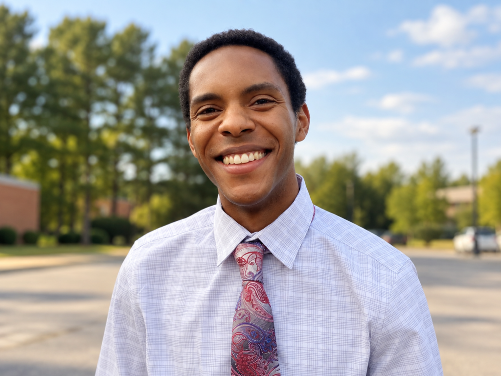 Allan Hess, Madison County Commissioner and high school educator, smiling in a professional outdoor portrait